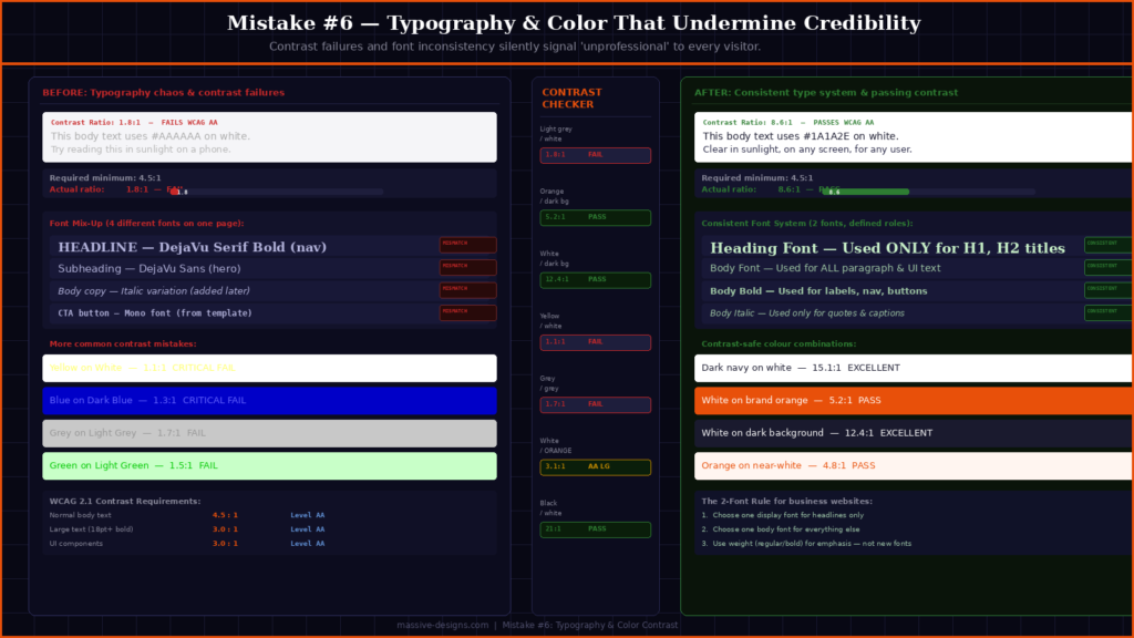 texas-web-design-mistakes-typography